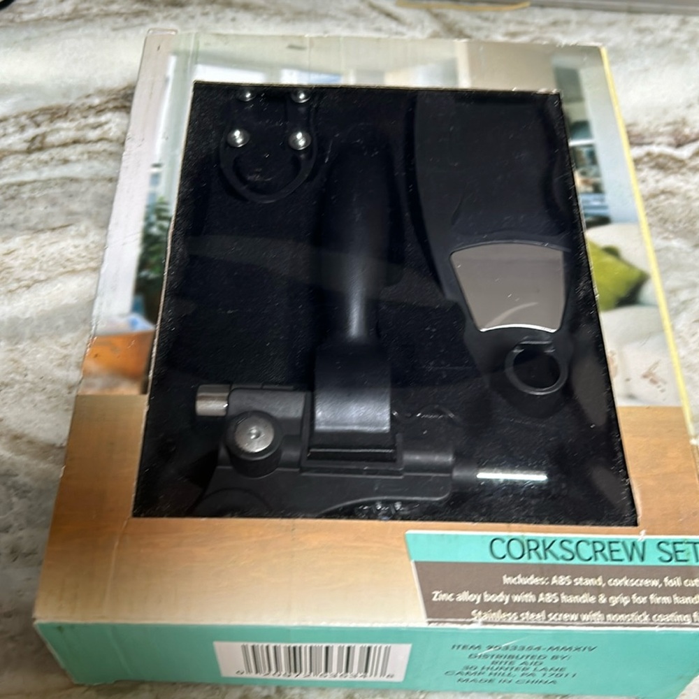 CORKSCREW SET NEW BOX stainless steel